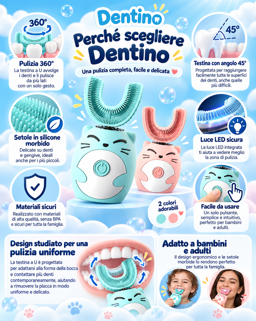 Dentino – Spaziolino Elettrico a U per Bambini