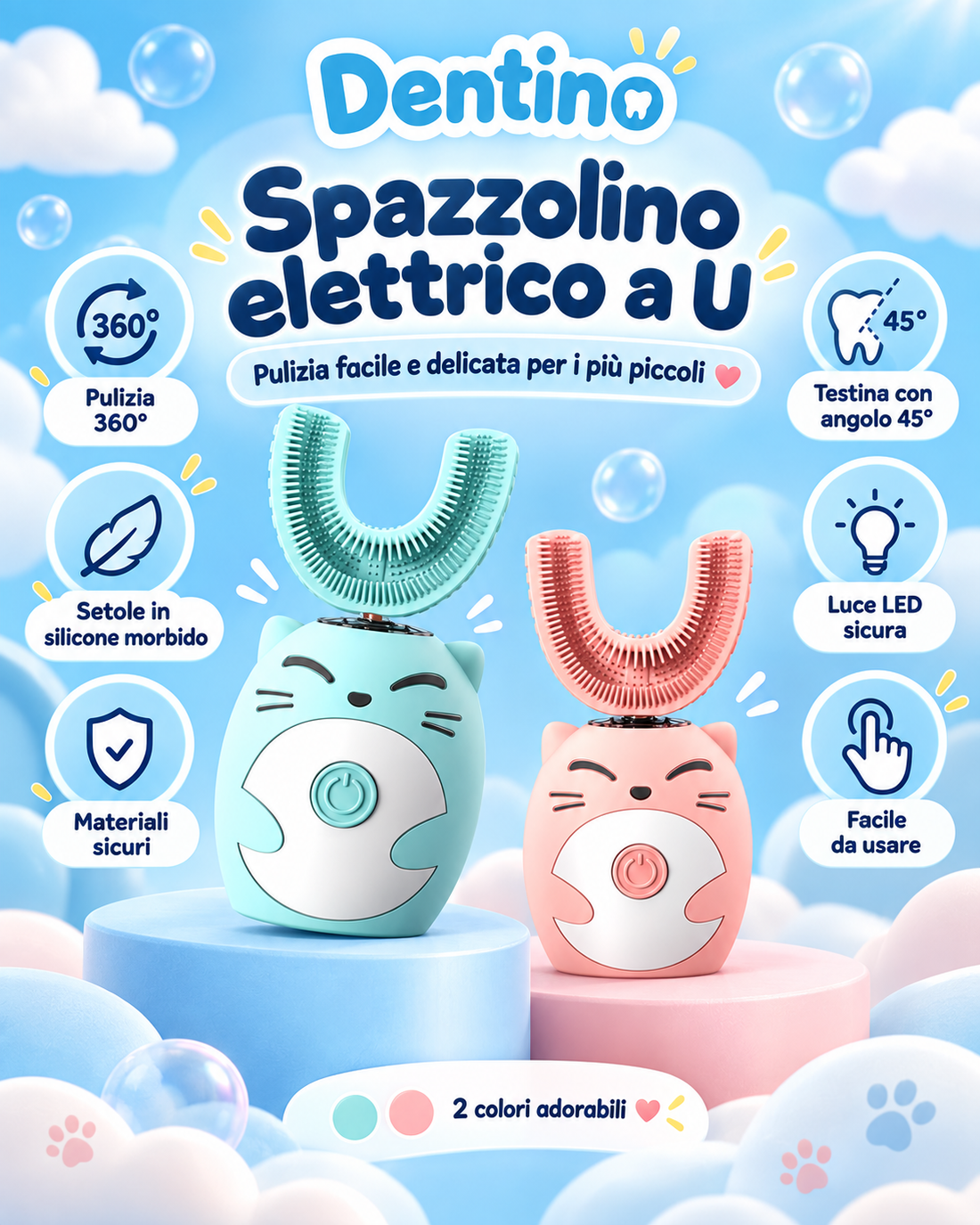 Dentino – Spaziolino Elettrico a U per Bambini